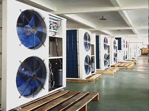 side heat pump monoblock supplier linsam inverter air water heat pump