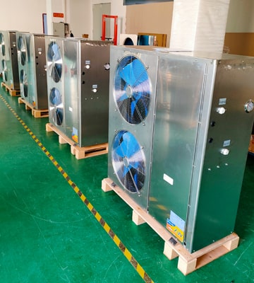 heat pump maintenance: stainless steel casing